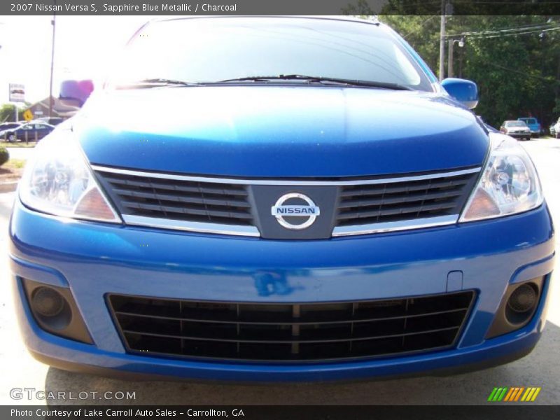 Sapphire Blue Metallic / Charcoal 2007 Nissan Versa S