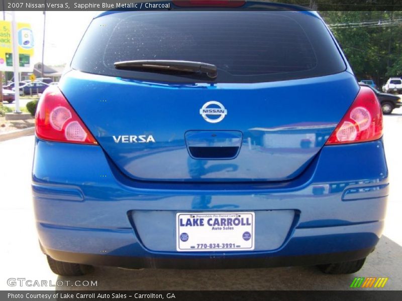 Sapphire Blue Metallic / Charcoal 2007 Nissan Versa S