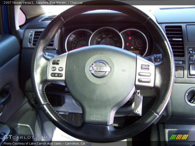 Sapphire Blue Metallic / Charcoal 2007 Nissan Versa S
