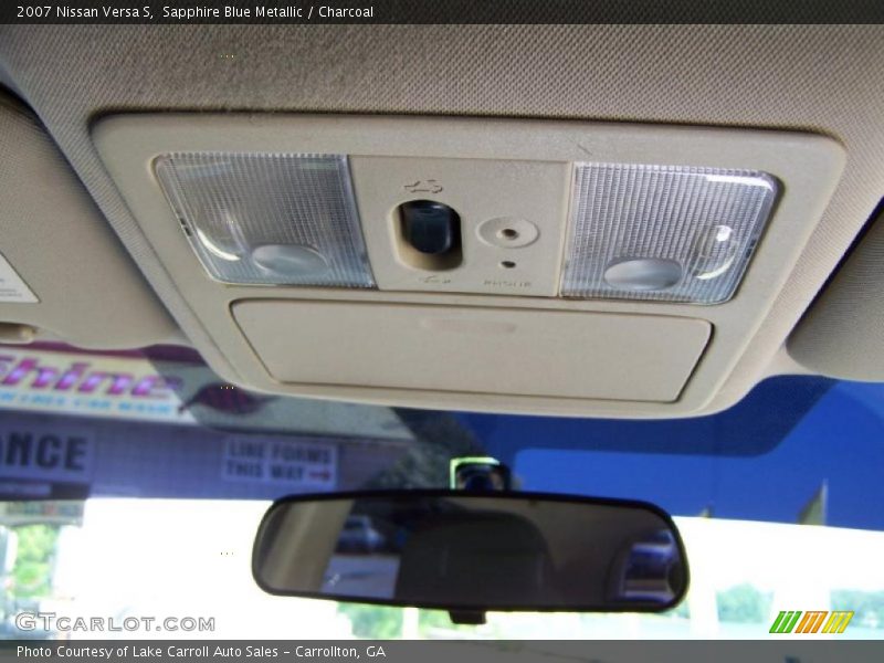 Sapphire Blue Metallic / Charcoal 2007 Nissan Versa S