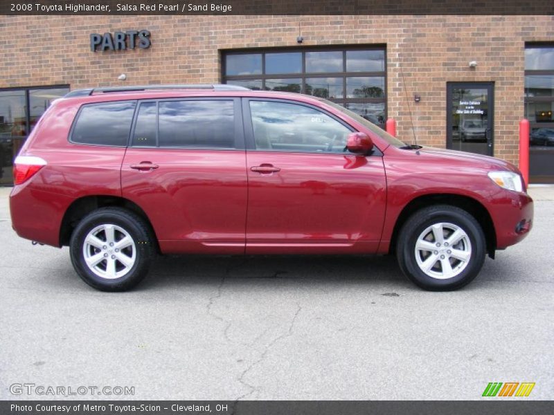 Salsa Red Pearl / Sand Beige 2008 Toyota Highlander