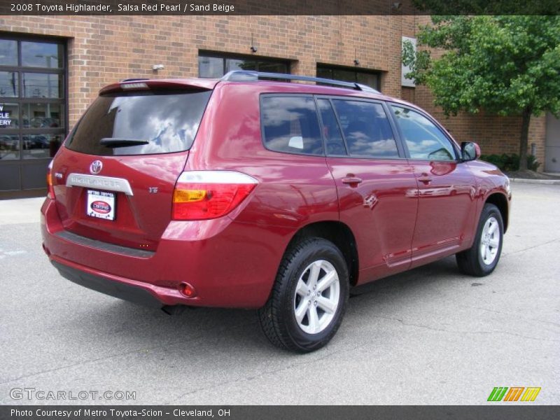 Salsa Red Pearl / Sand Beige 2008 Toyota Highlander