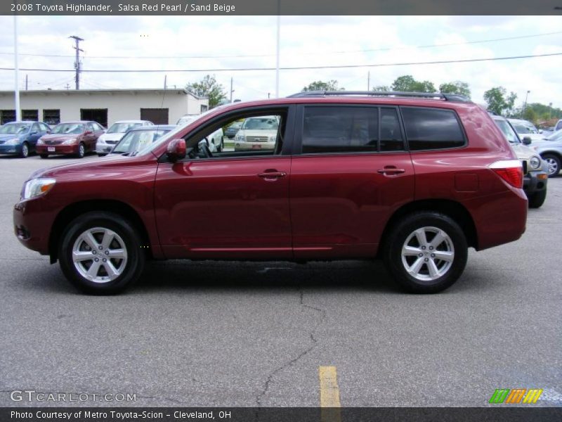 Salsa Red Pearl / Sand Beige 2008 Toyota Highlander