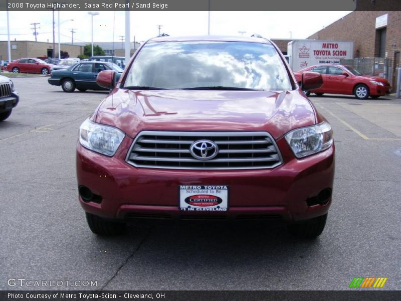Salsa Red Pearl / Sand Beige 2008 Toyota Highlander