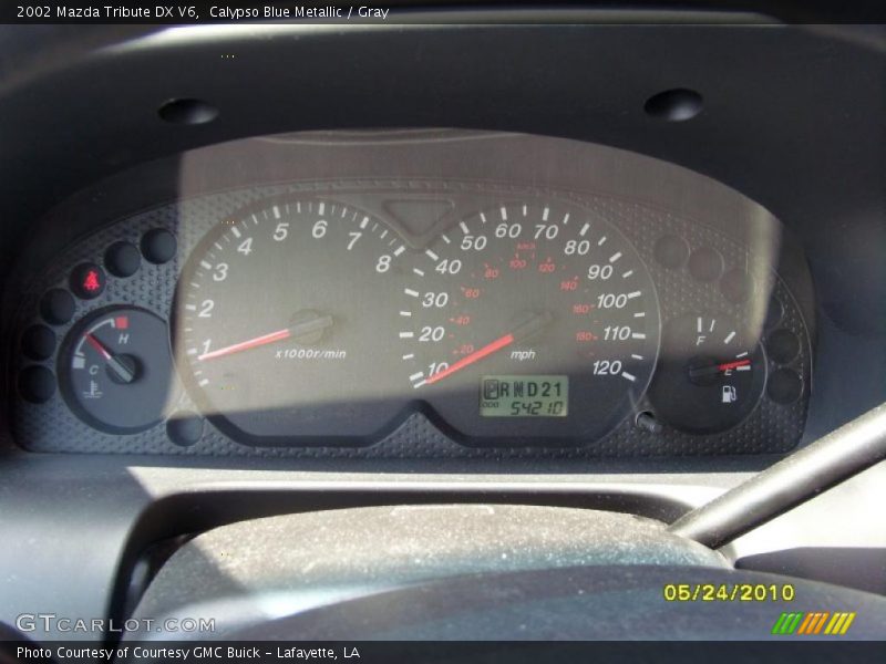 Calypso Blue Metallic / Gray 2002 Mazda Tribute DX V6