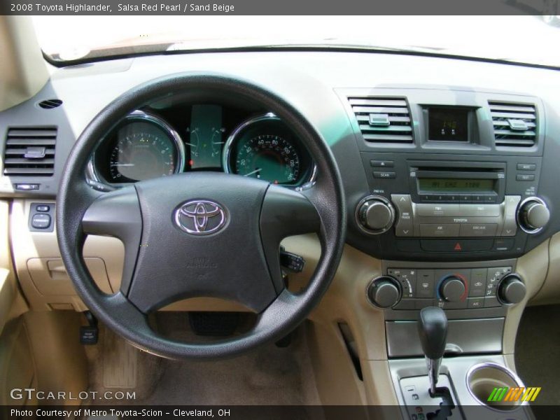 Salsa Red Pearl / Sand Beige 2008 Toyota Highlander