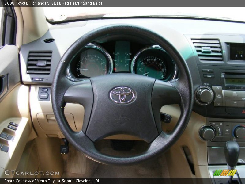 Salsa Red Pearl / Sand Beige 2008 Toyota Highlander