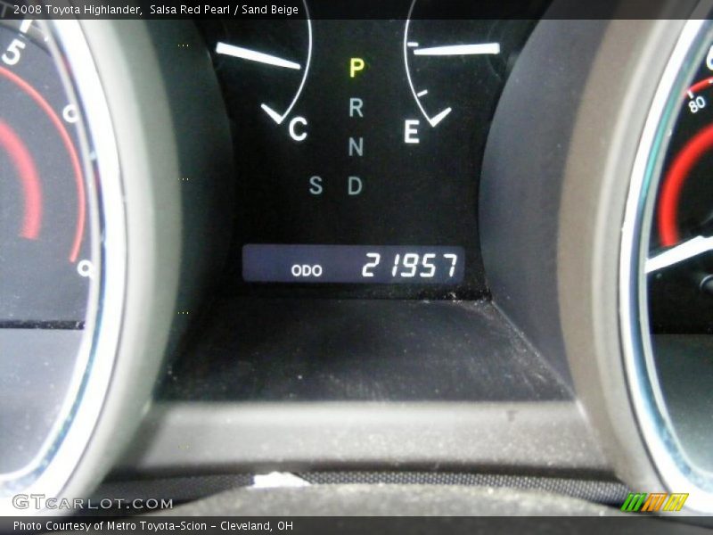 Salsa Red Pearl / Sand Beige 2008 Toyota Highlander