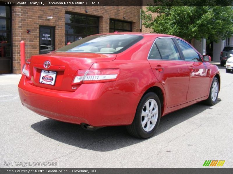 Barcelona Red Metallic / Bisque 2010 Toyota Camry LE