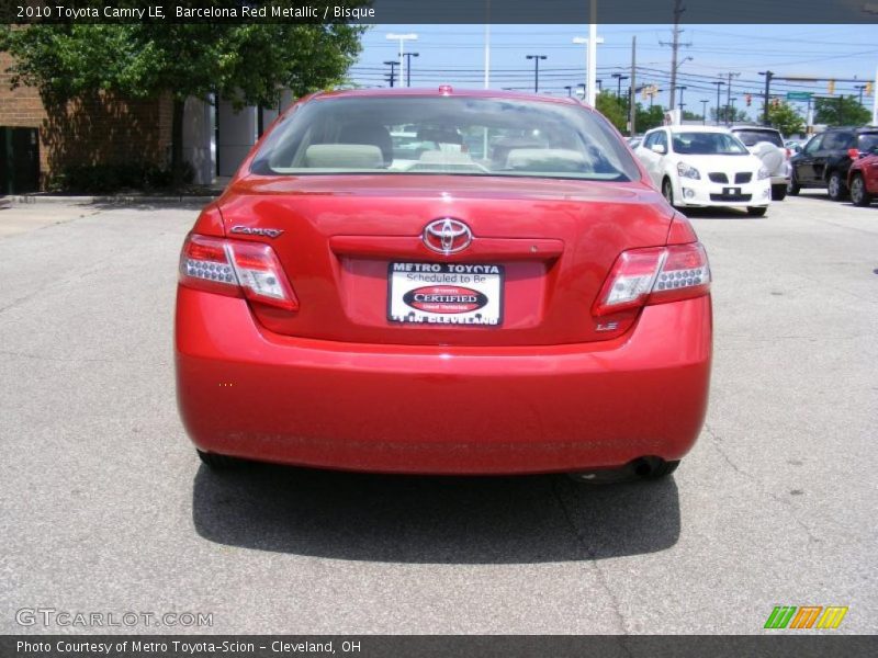 Barcelona Red Metallic / Bisque 2010 Toyota Camry LE