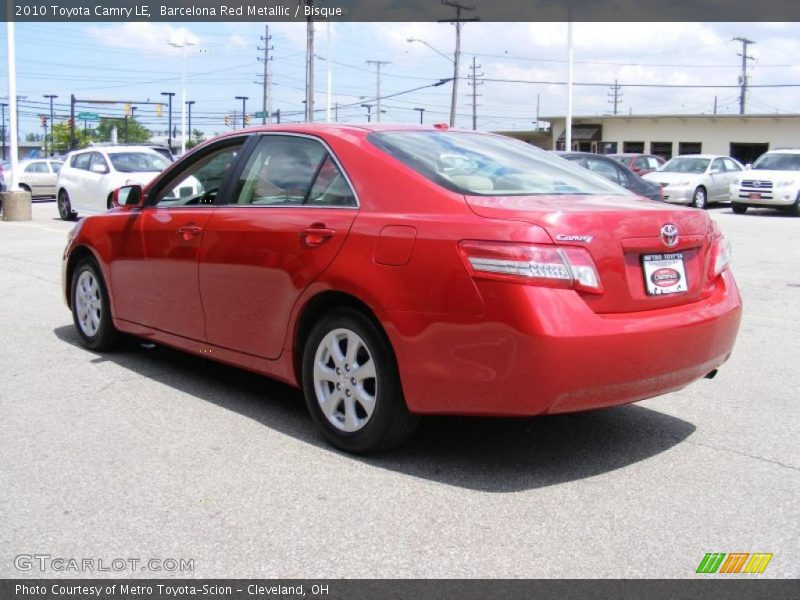 Barcelona Red Metallic / Bisque 2010 Toyota Camry LE