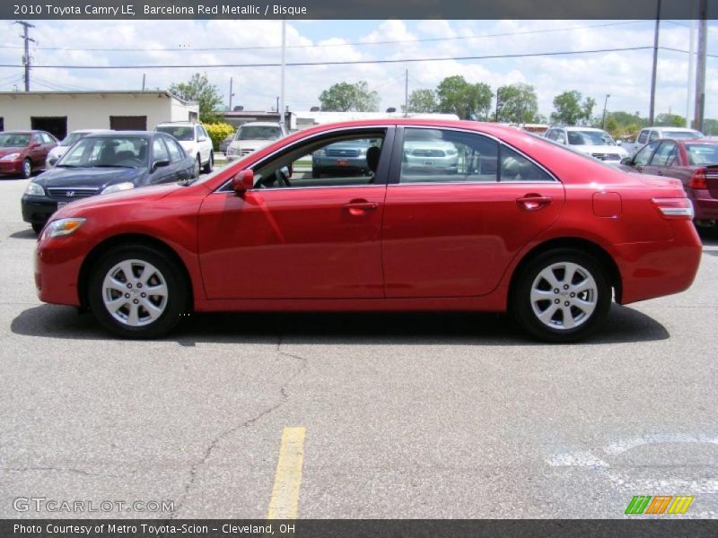 Barcelona Red Metallic / Bisque 2010 Toyota Camry LE