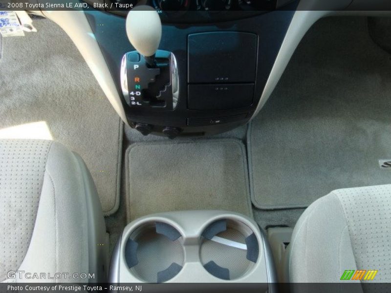 Black / Taupe 2008 Toyota Sienna LE AWD