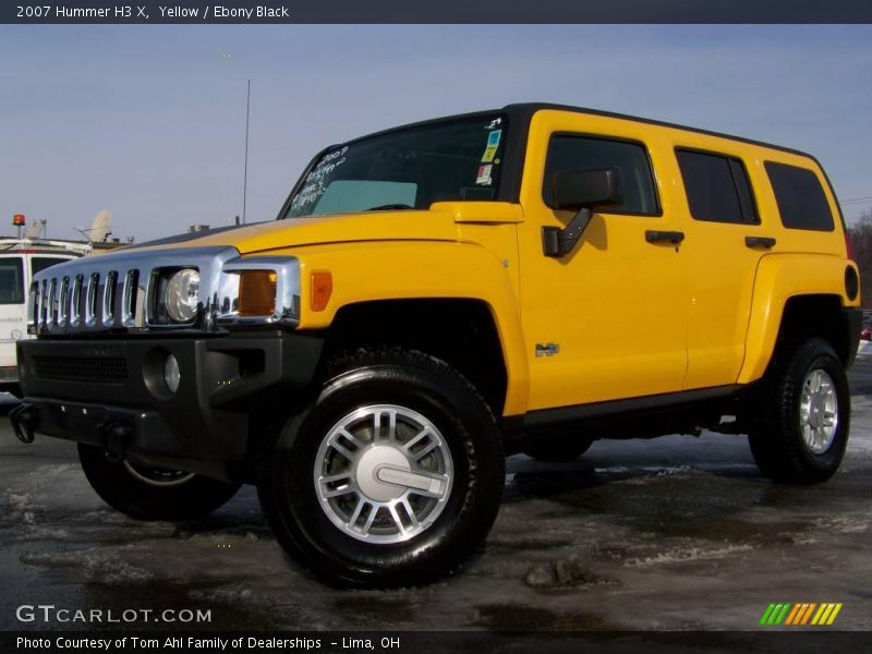Yellow / Ebony Black 2007 Hummer H3 X