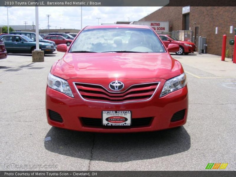 Barcelona Red Metallic / Bisque 2010 Toyota Camry LE