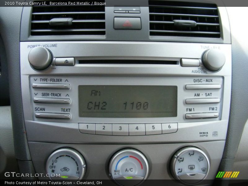 Barcelona Red Metallic / Bisque 2010 Toyota Camry LE