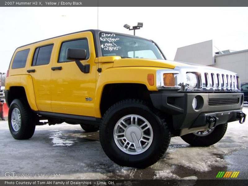 Yellow / Ebony Black 2007 Hummer H3 X
