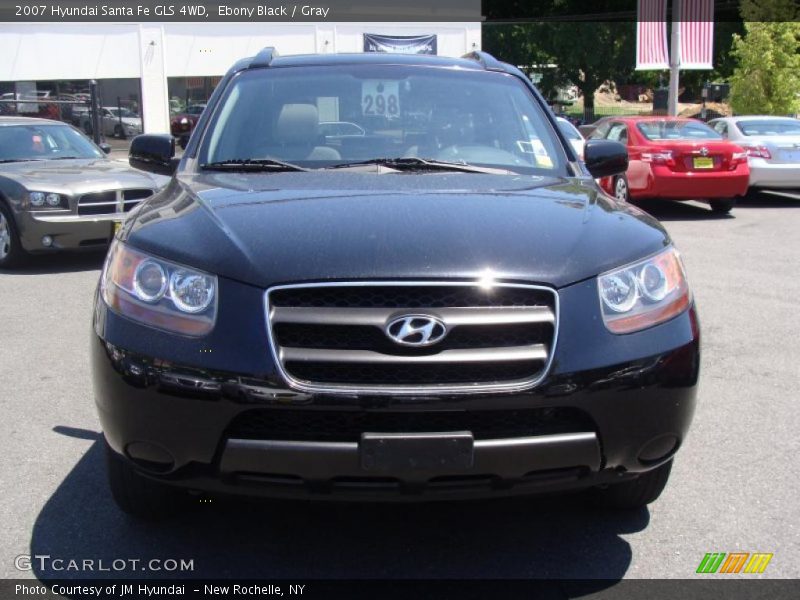 Ebony Black / Gray 2007 Hyundai Santa Fe GLS 4WD