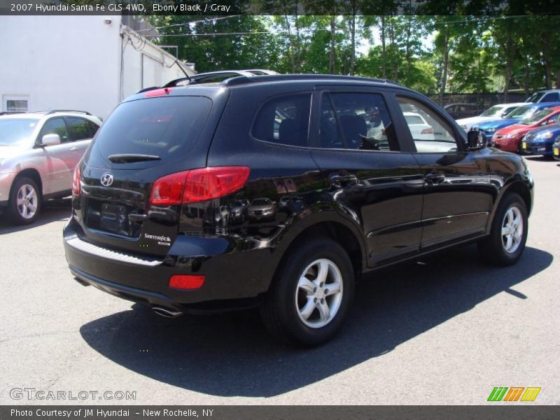 Ebony Black / Gray 2007 Hyundai Santa Fe GLS 4WD