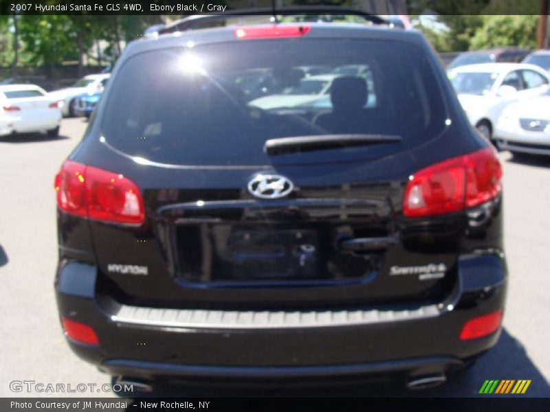 Ebony Black / Gray 2007 Hyundai Santa Fe GLS 4WD