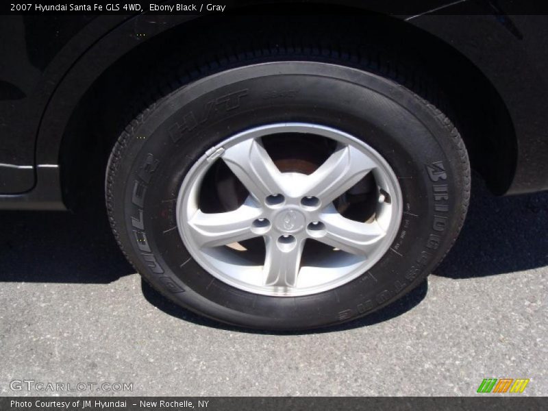 Ebony Black / Gray 2007 Hyundai Santa Fe GLS 4WD