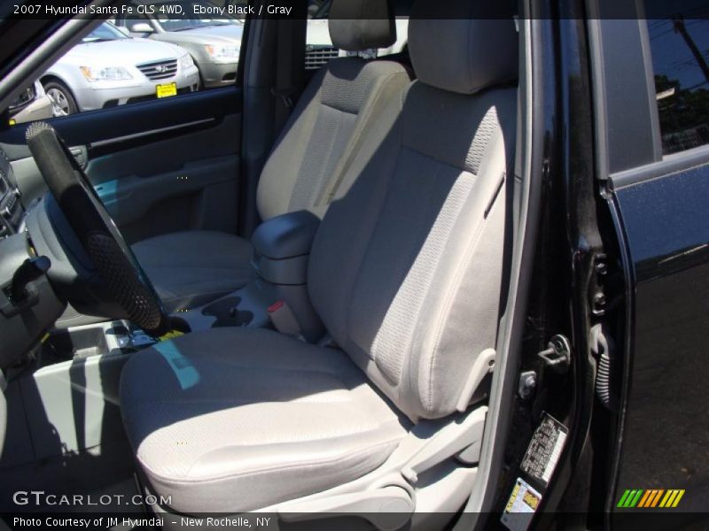 Ebony Black / Gray 2007 Hyundai Santa Fe GLS 4WD