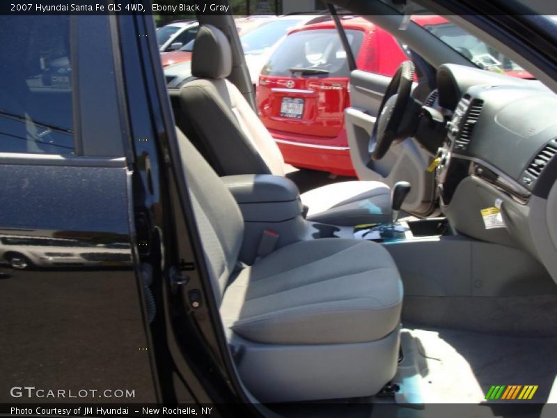 Ebony Black / Gray 2007 Hyundai Santa Fe GLS 4WD