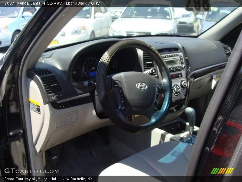 Ebony Black / Gray 2007 Hyundai Santa Fe GLS 4WD