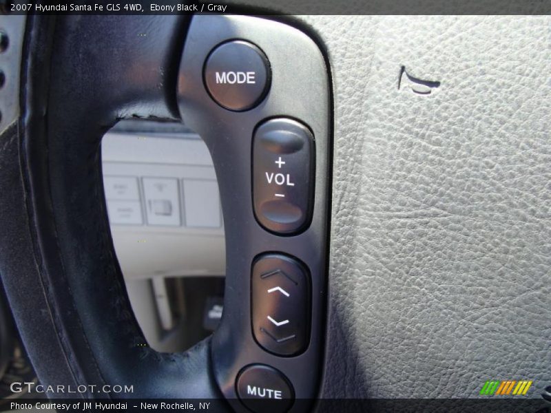 Ebony Black / Gray 2007 Hyundai Santa Fe GLS 4WD