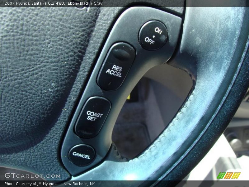 Ebony Black / Gray 2007 Hyundai Santa Fe GLS 4WD