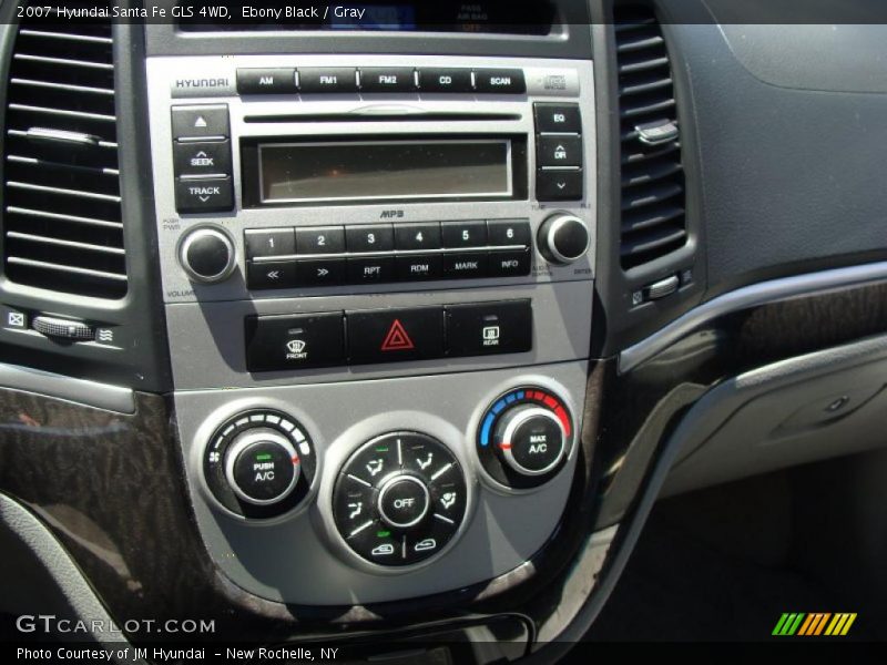 Ebony Black / Gray 2007 Hyundai Santa Fe GLS 4WD