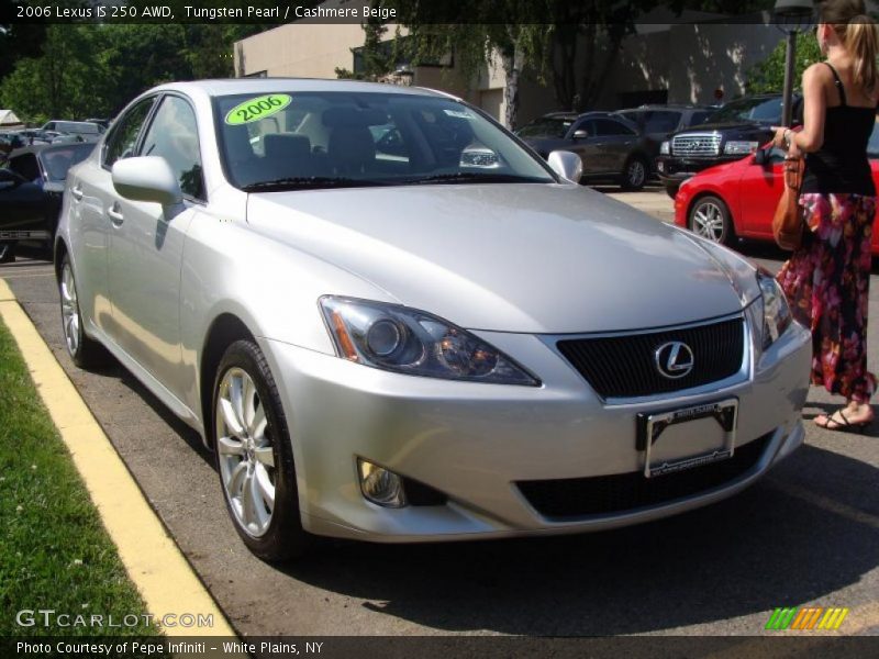 Tungsten Pearl / Cashmere Beige 2006 Lexus IS 250 AWD