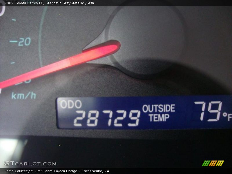 Magnetic Gray Metallic / Ash 2009 Toyota Camry LE