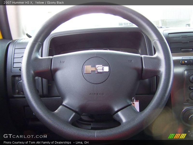 Yellow / Ebony Black 2007 Hummer H3 X