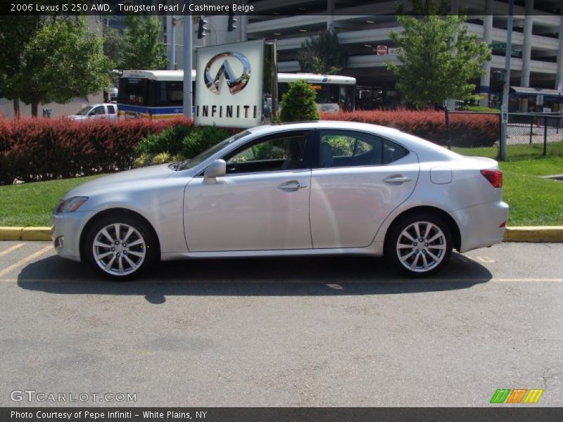 Tungsten Pearl / Cashmere Beige 2006 Lexus IS 250 AWD