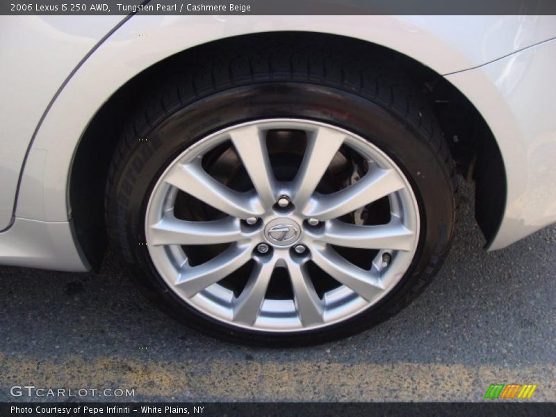 Tungsten Pearl / Cashmere Beige 2006 Lexus IS 250 AWD