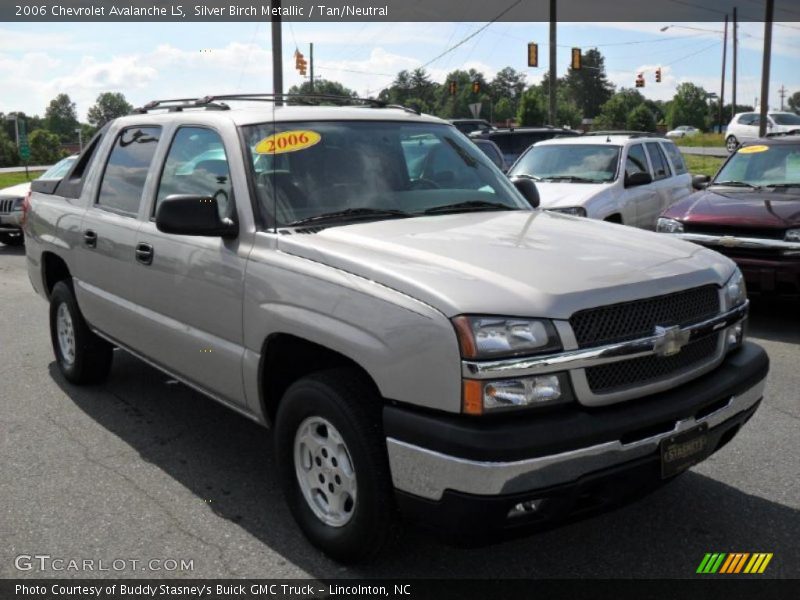 Silver Birch Metallic / Tan/Neutral 2006 Chevrolet Avalanche LS