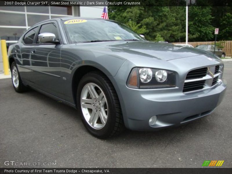 Silver Steel Metallic / Dark Slate Gray/Light Graystone 2007 Dodge Charger SXT
