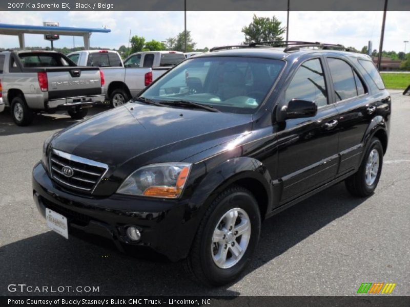 Black / Beige 2007 Kia Sorento EX