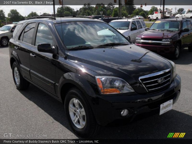 Black / Beige 2007 Kia Sorento EX