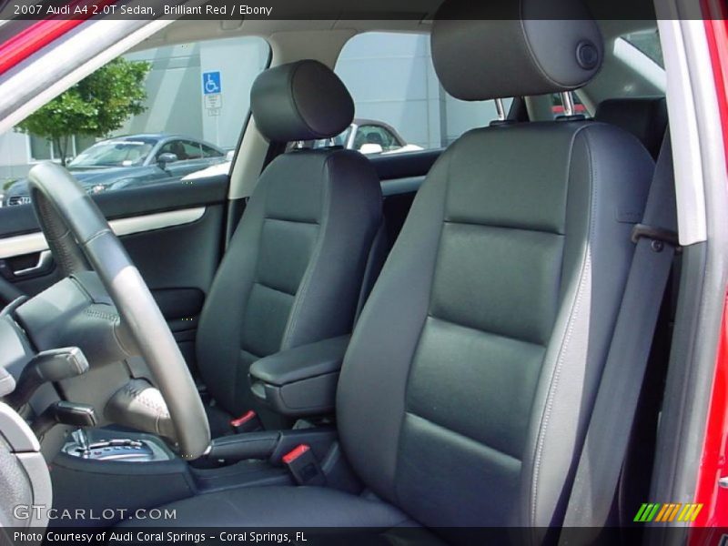 Brilliant Red / Ebony 2007 Audi A4 2.0T Sedan