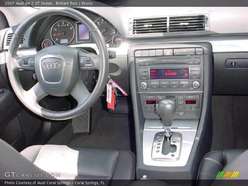 Brilliant Red / Ebony 2007 Audi A4 2.0T Sedan