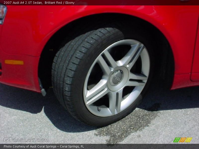 Brilliant Red / Ebony 2007 Audi A4 2.0T Sedan