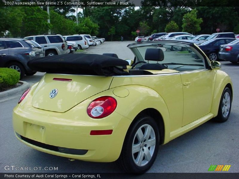 Sunflower Yellow / Black 2007 Volkswagen New Beetle 2.5 Convertible