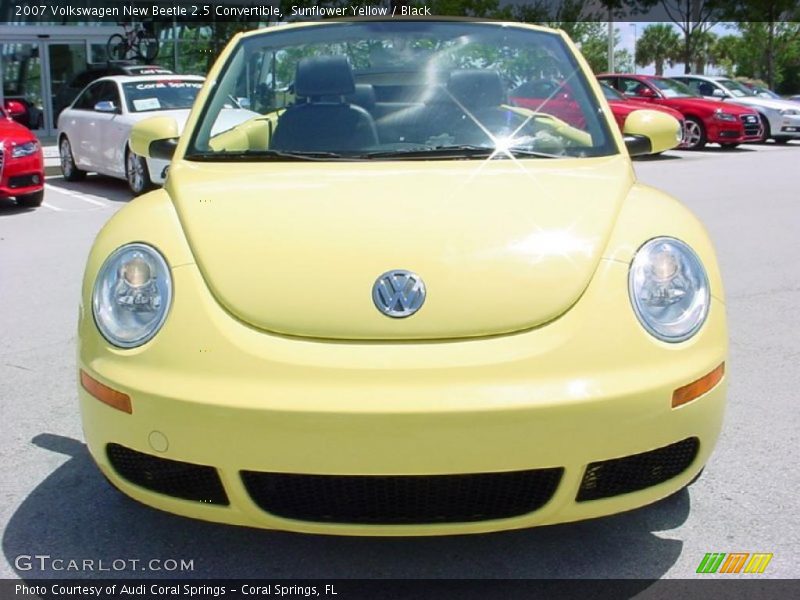 Sunflower Yellow / Black 2007 Volkswagen New Beetle 2.5 Convertible