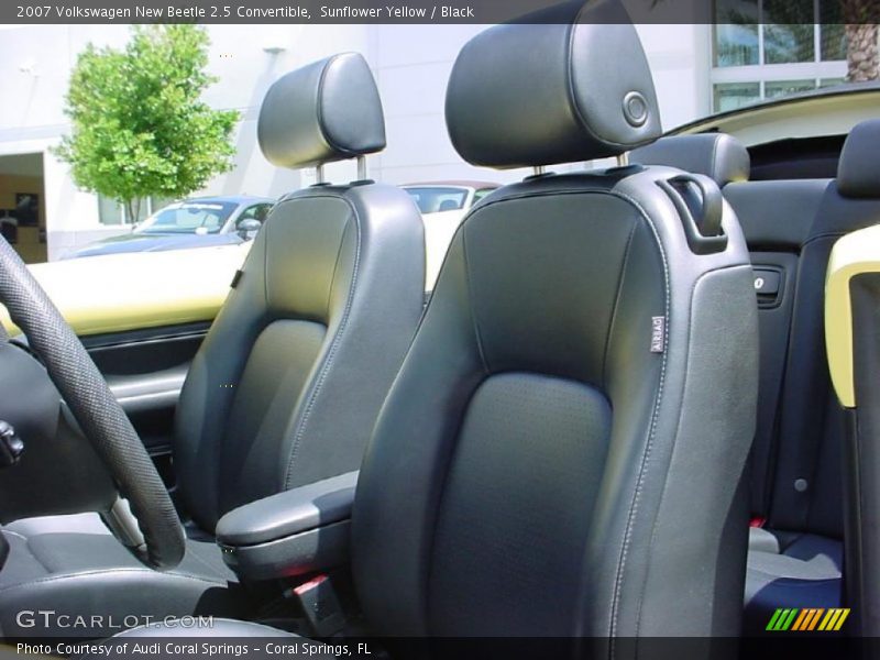 Sunflower Yellow / Black 2007 Volkswagen New Beetle 2.5 Convertible