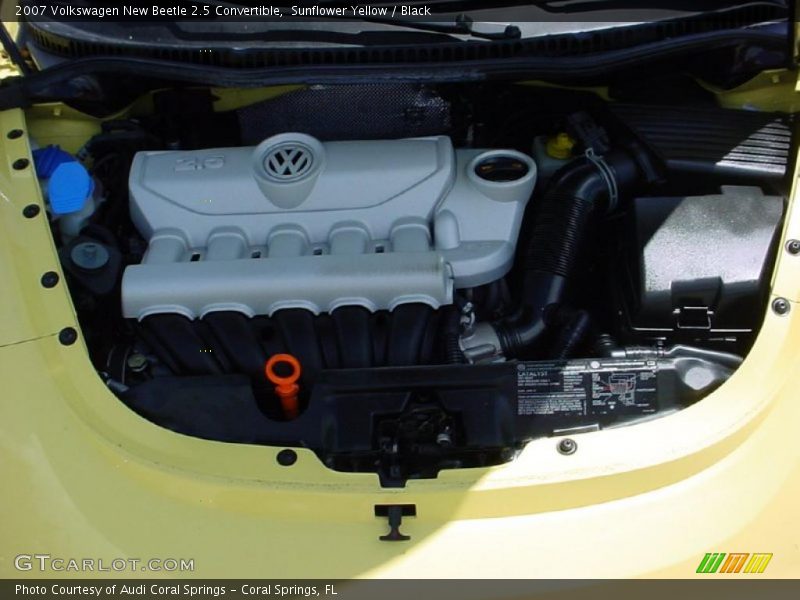 Sunflower Yellow / Black 2007 Volkswagen New Beetle 2.5 Convertible