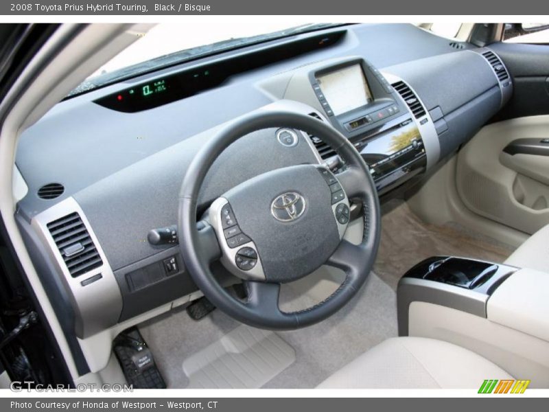 Black / Bisque 2008 Toyota Prius Hybrid Touring