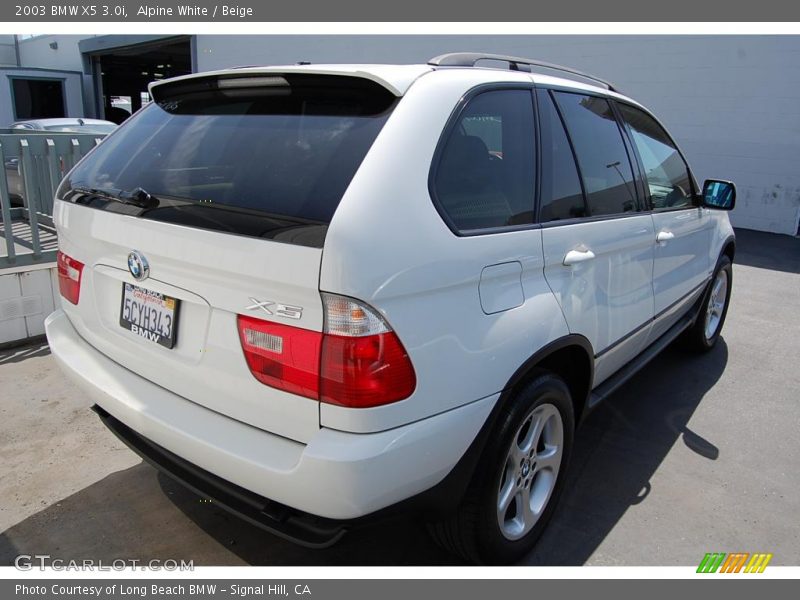 Alpine White / Beige 2003 BMW X5 3.0i