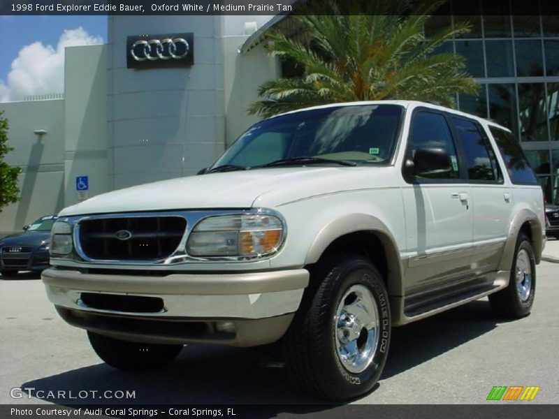 Oxford White / Medium Prairie Tan 1998 Ford Explorer Eddie Bauer